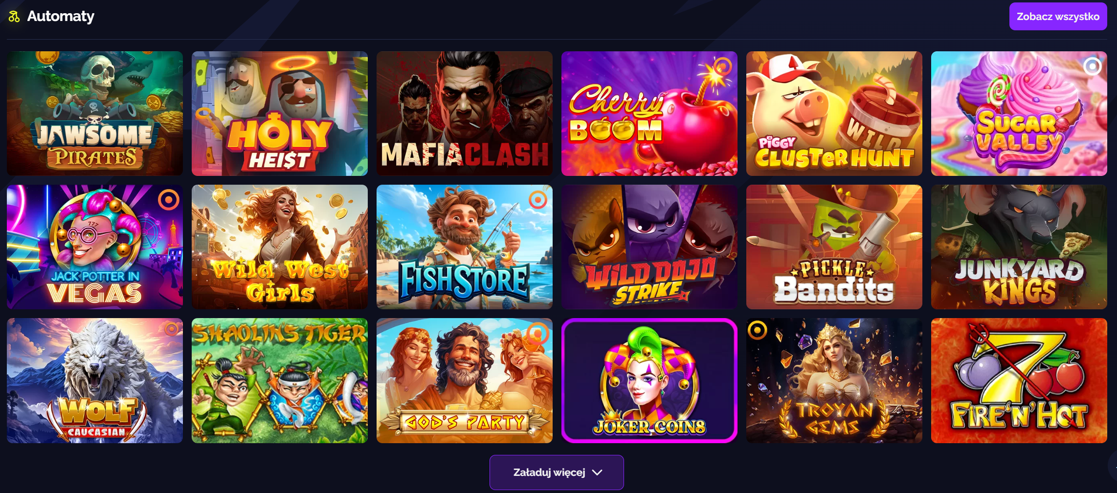 Szeroka oferta automatów i gier stołowych w Goldbet Casino